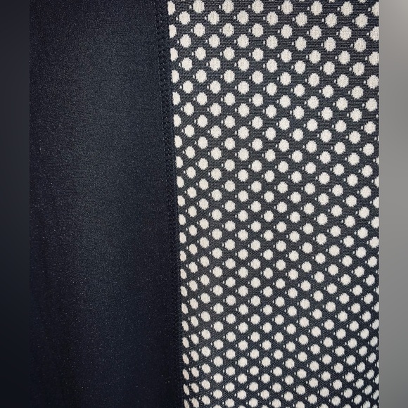 Lynn Ritchie Silver Top/Tunic/Sweater-Medium-Black and White Polka Dots - Picture 4 of 5